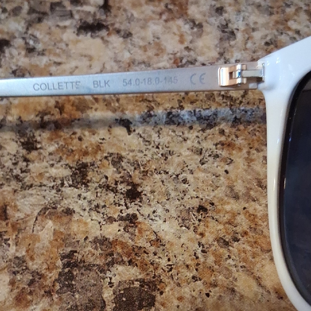 Christian Siriano Black and White Cat-Eye Sunglasses - Picture 3 of 6